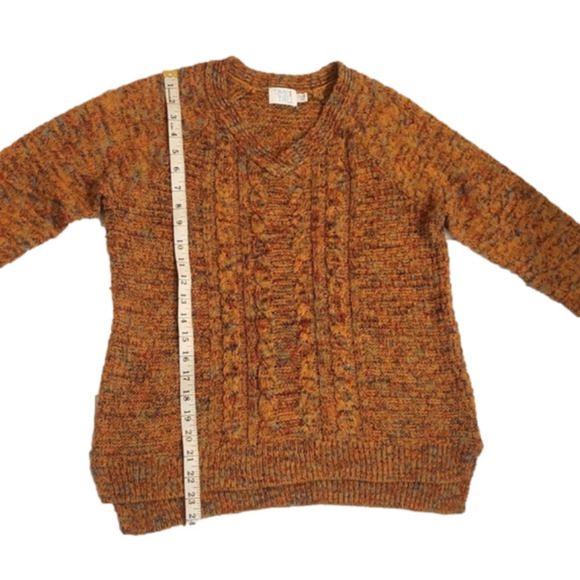 WOMENS Time and Tru multicolor v neck ribbed sweater size Small (4-6). - Picture 13 of 16